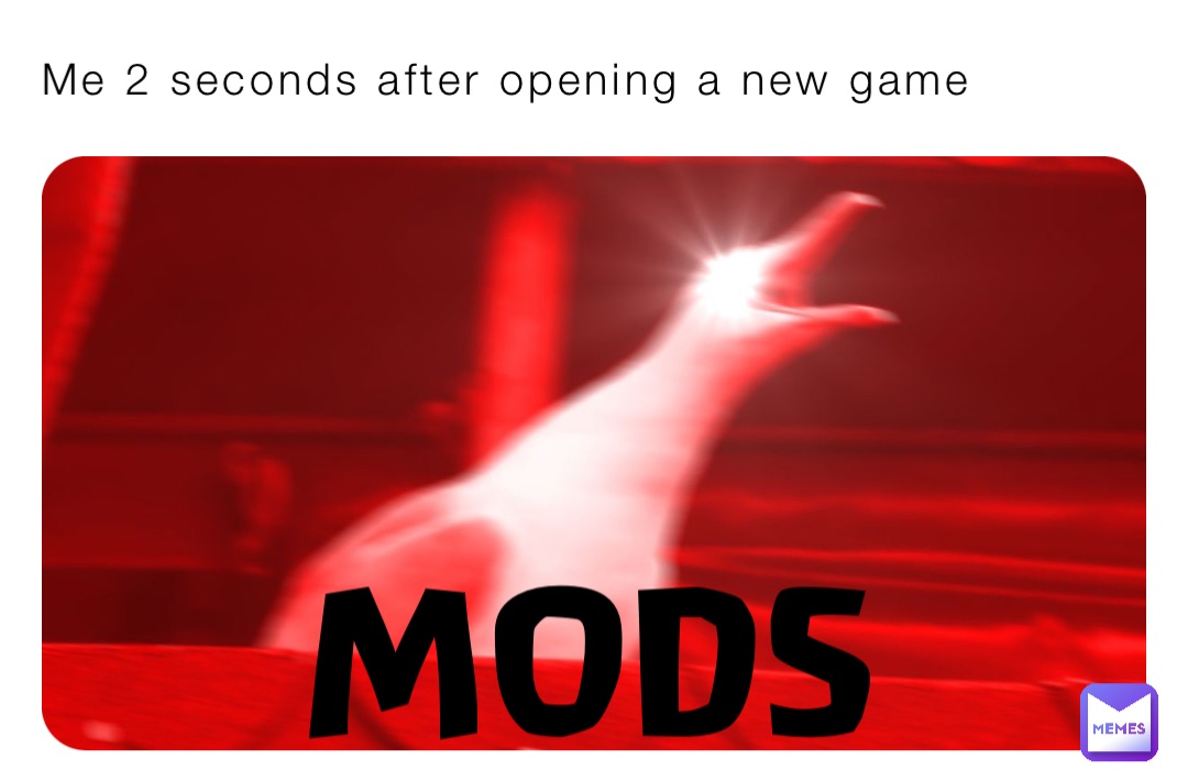 Me 2 seconds after opening a new game MODS