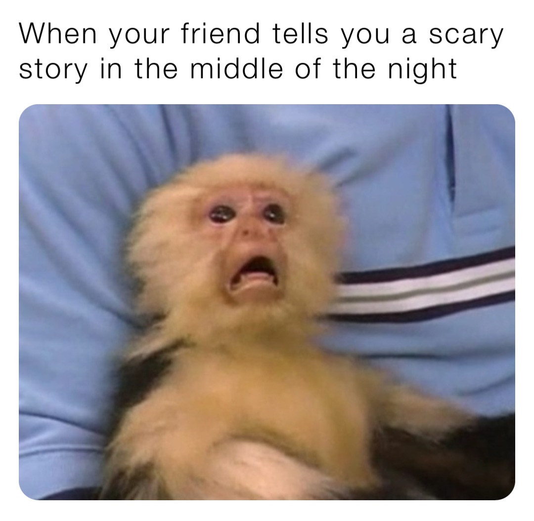 When your friend tells you a scary story in the middle of the night