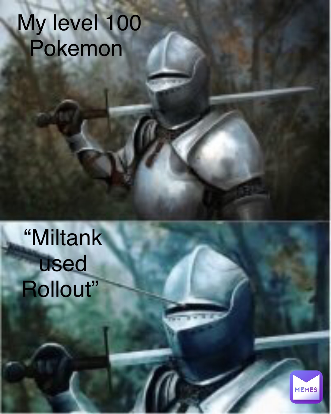 My level 100 Pokemon “Miltank used 
Rollout”