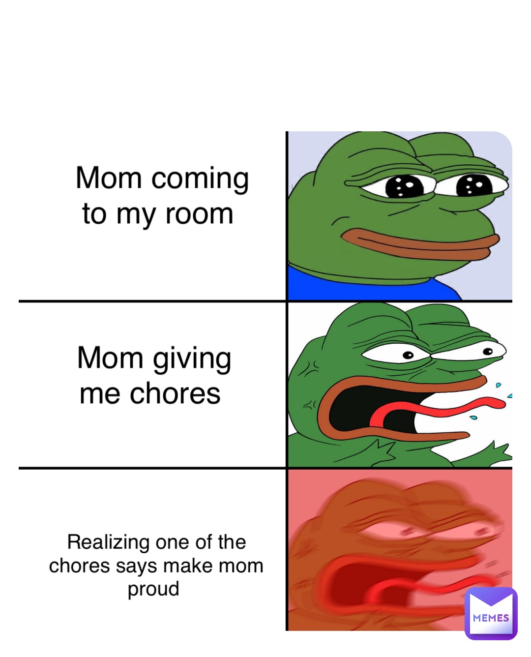 Double tap to edit Mom giving me chores Realizing one of the chores says make mom proud Mom coming to my room