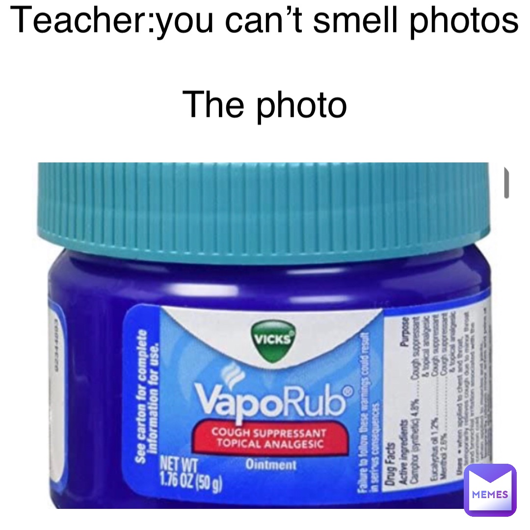 Double tap to edit Teacher:you can’t smell photos

The photo