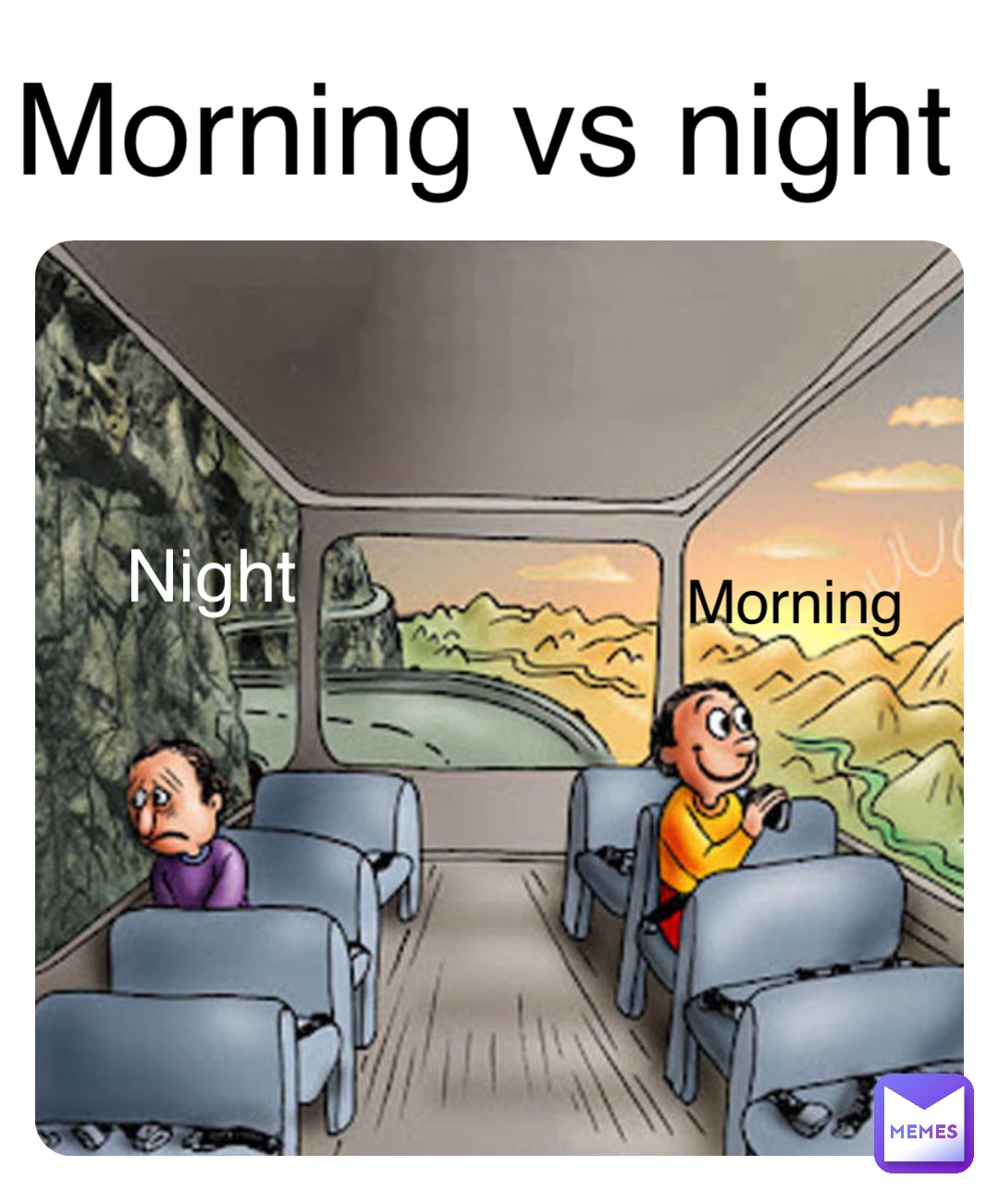 Morning vs night Night Morning