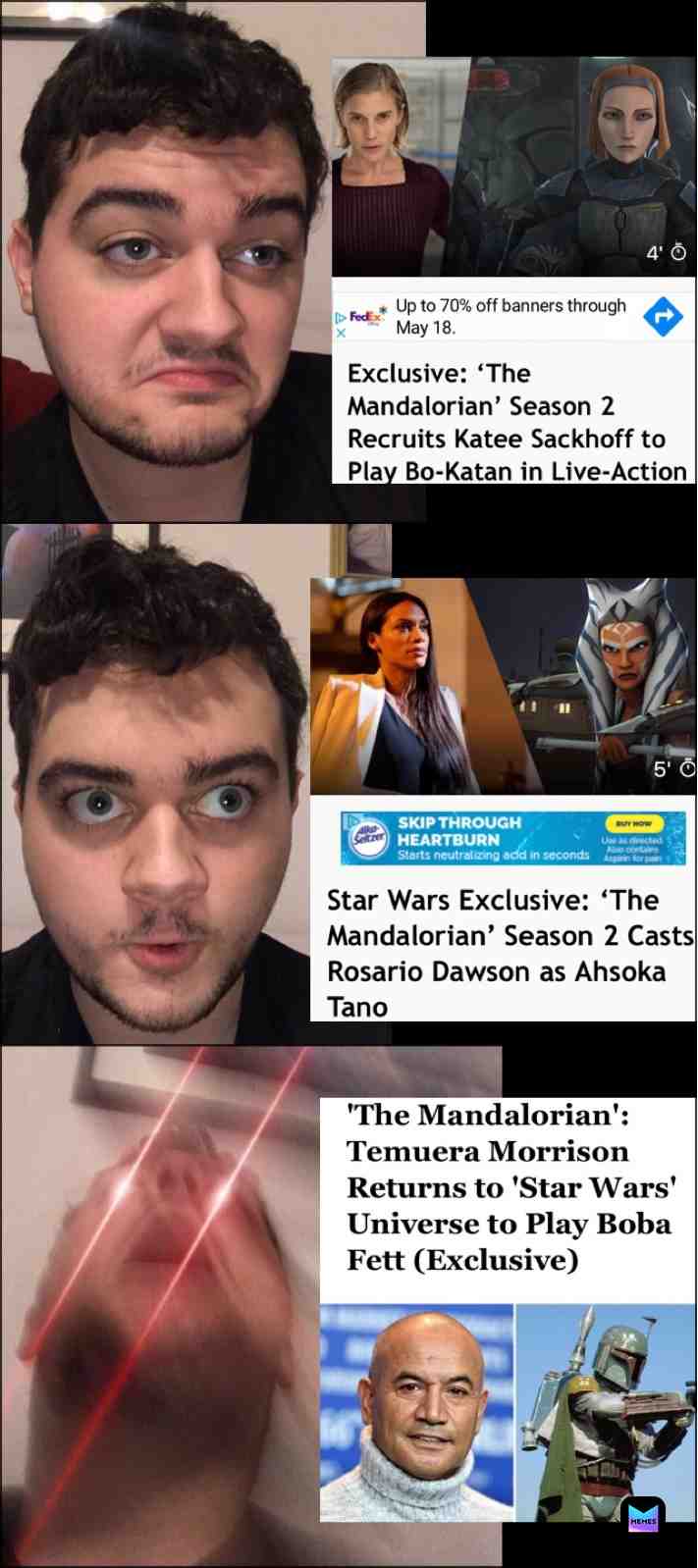 Disney, you have my attention. https://ifunny.co/fun/T53zz92x7?s=cl #themandalorian #mandalorian #starwars #meme #funny