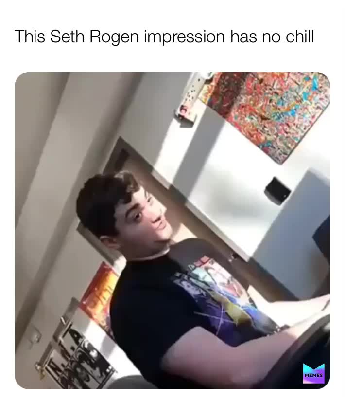 Based Rogen. #sethrogen #impression #impressionist #funny