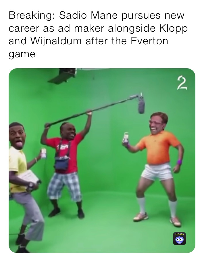 Breaking: Sadio Mane pursues new career as ad maker alongside Klopp and Wijnaldum after the Everton game