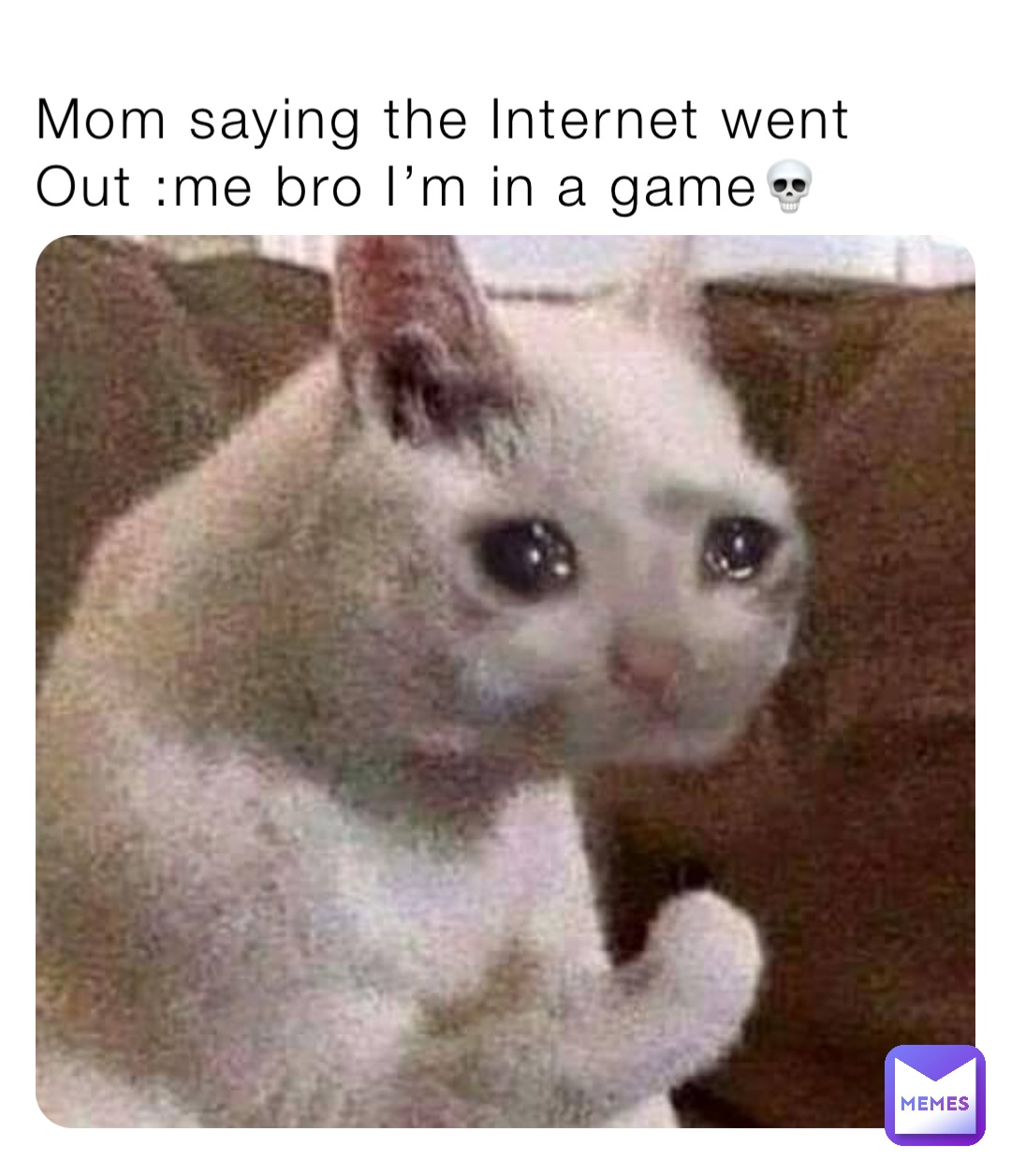 Mom saying the Internet went
Out :me bro I’m in a game💀