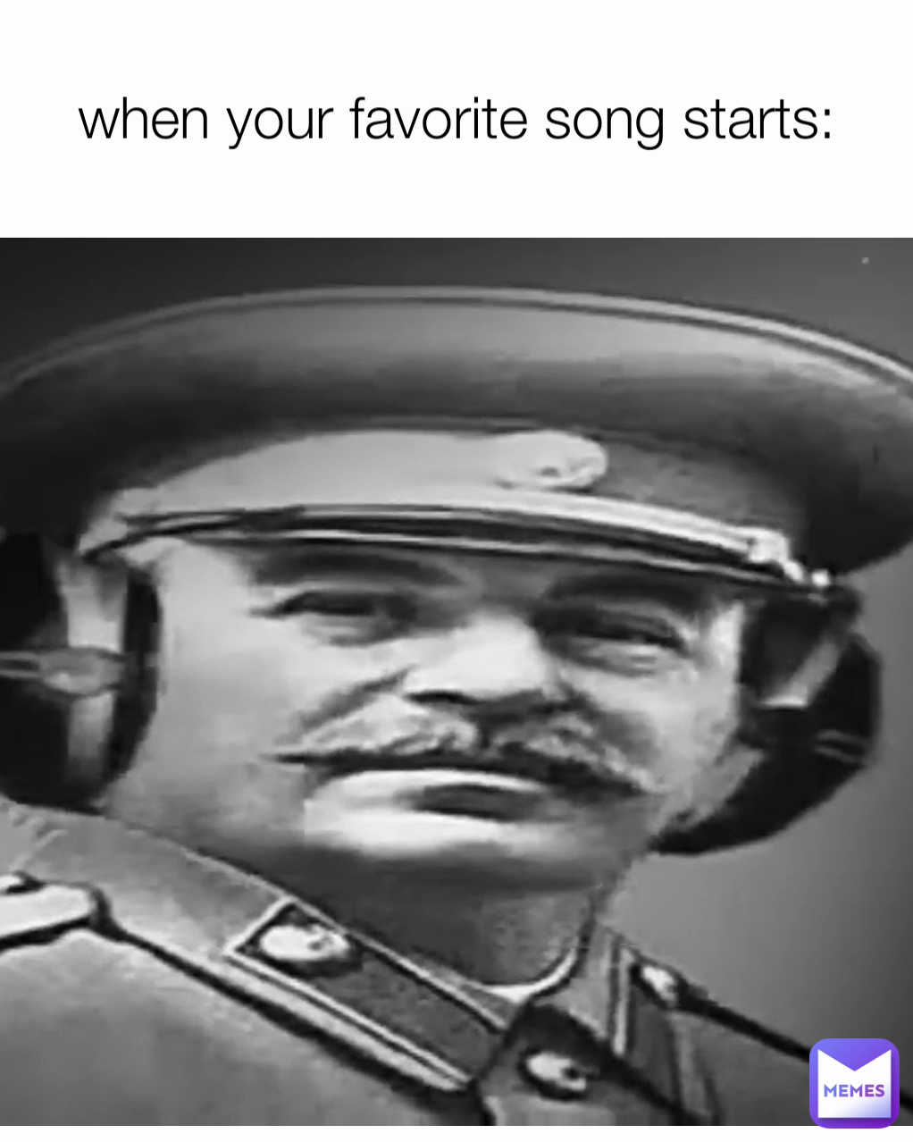 when your favorite song starts: