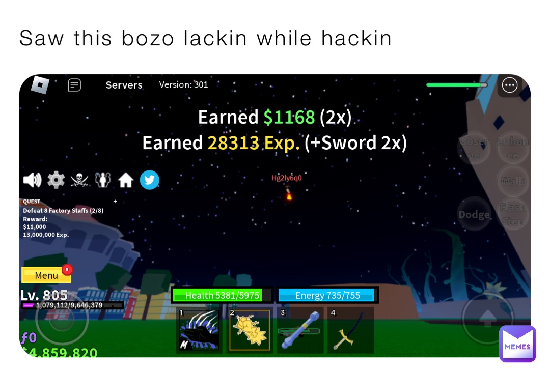 Saw this bozo lackin while hackin