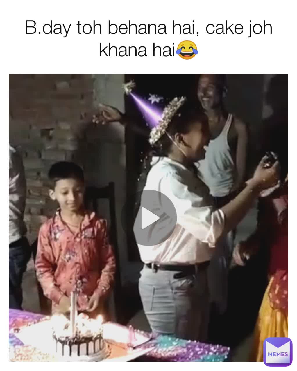 B.day toh behana hai, cake joh khana hai😂