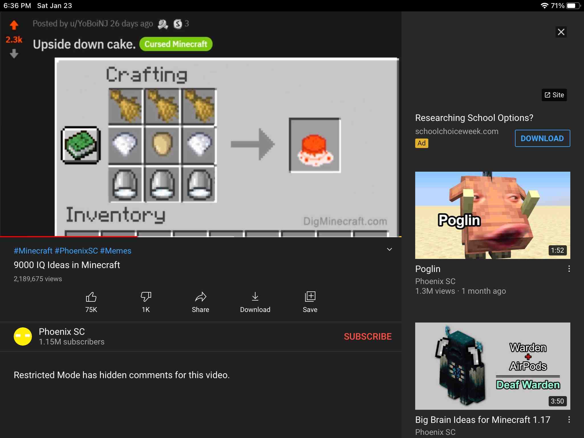 When you get cursed in YT  #updatesucks  #likemymemes  #stayup