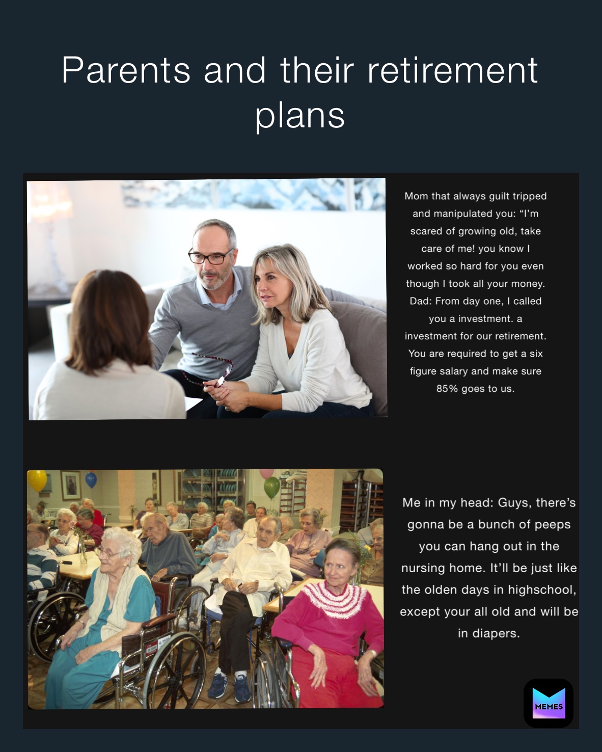 Parents and their retirement plans