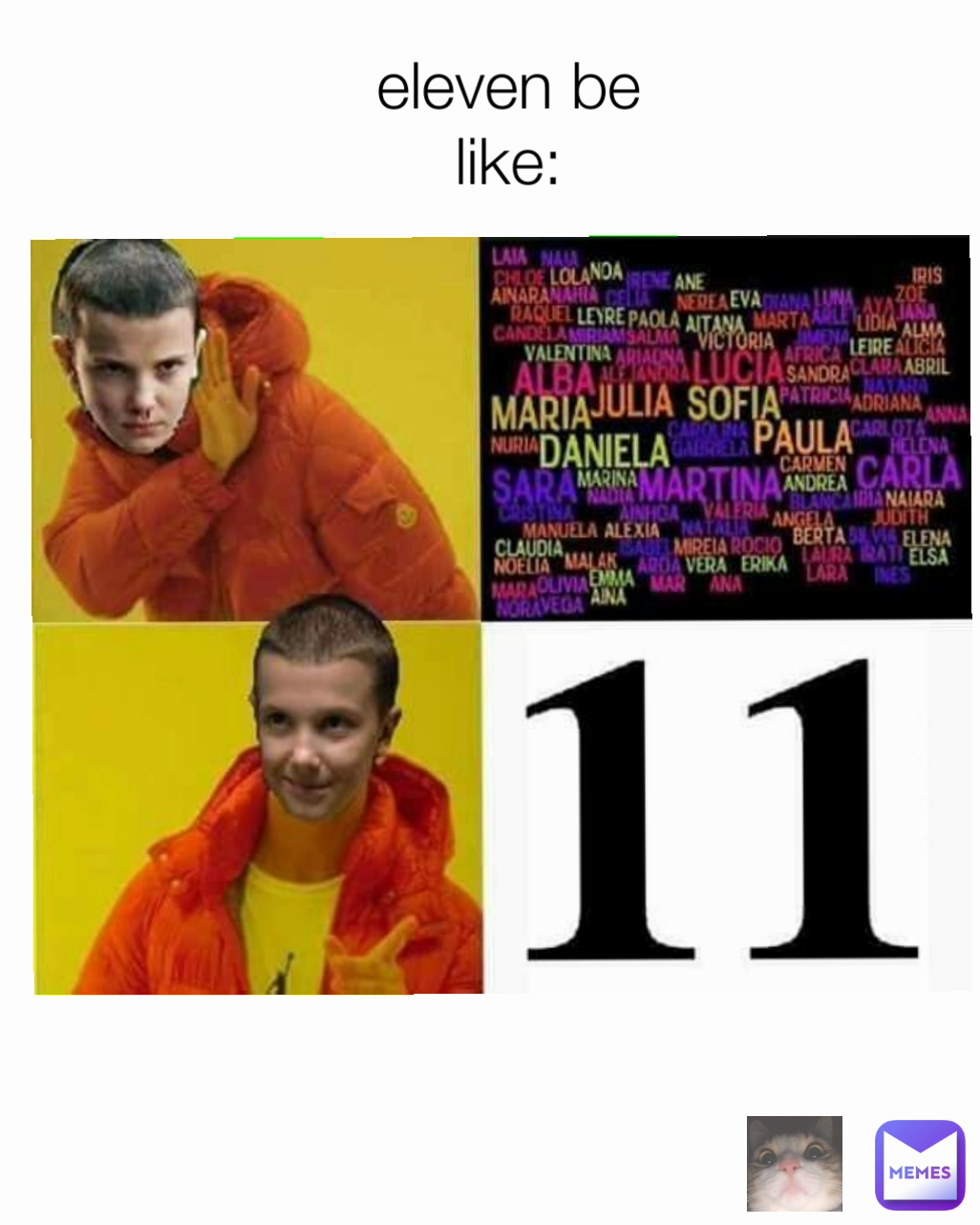 eleven be like: