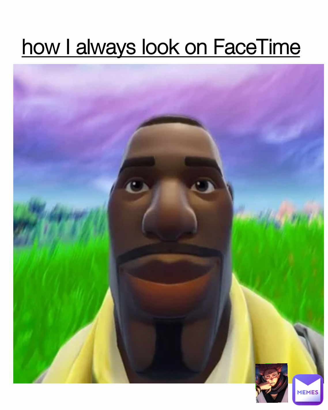 how I always look on FaceTime

