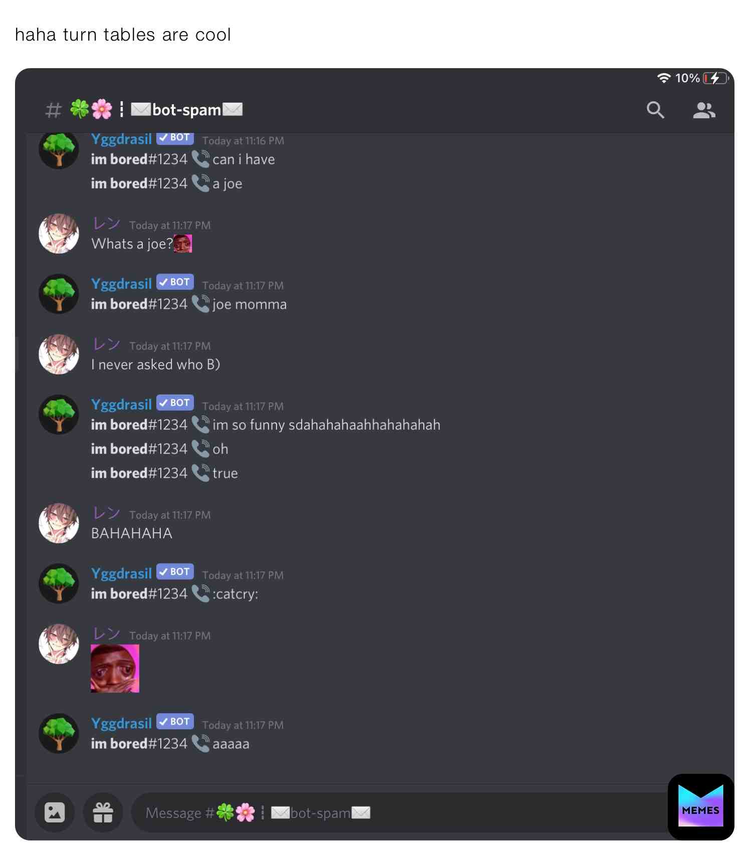 Uh- discord meme??