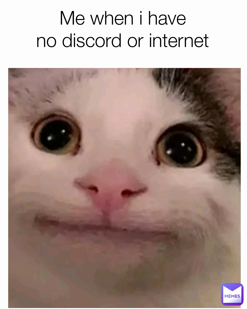 Me when i have
 no discord or internet 