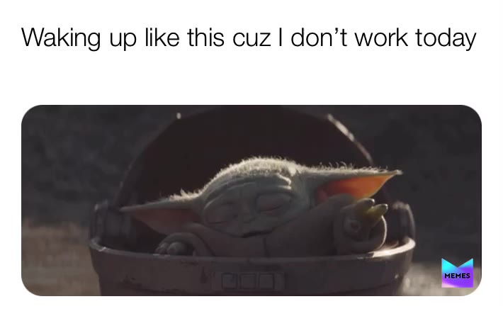 When its snowing !!  #babyyoda  #snowday  #Nowork  #