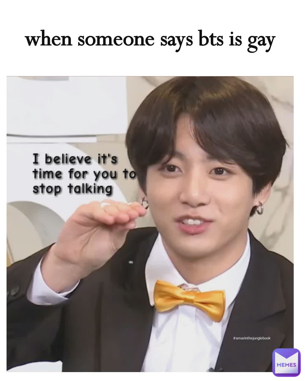 when someone says bts is gay 