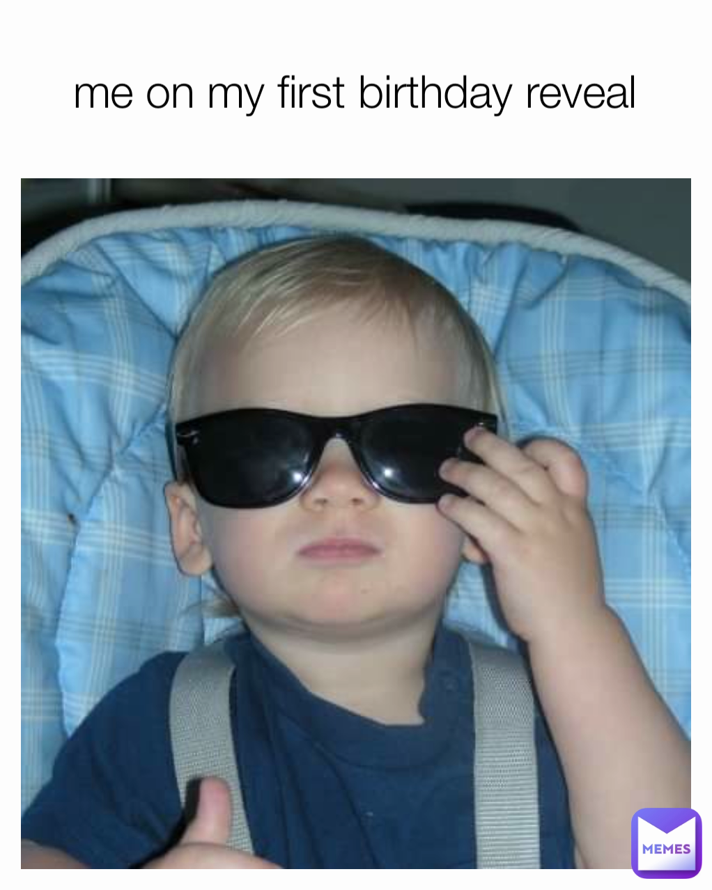 me on my first birthday reveal