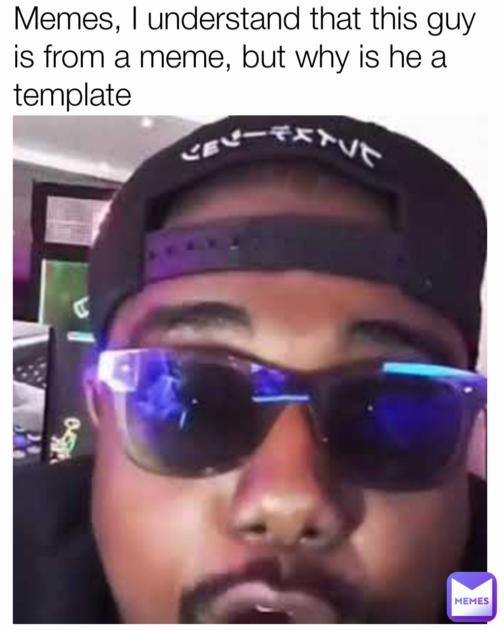 Memes, I understand that this guy is from a meme, but why is he a template