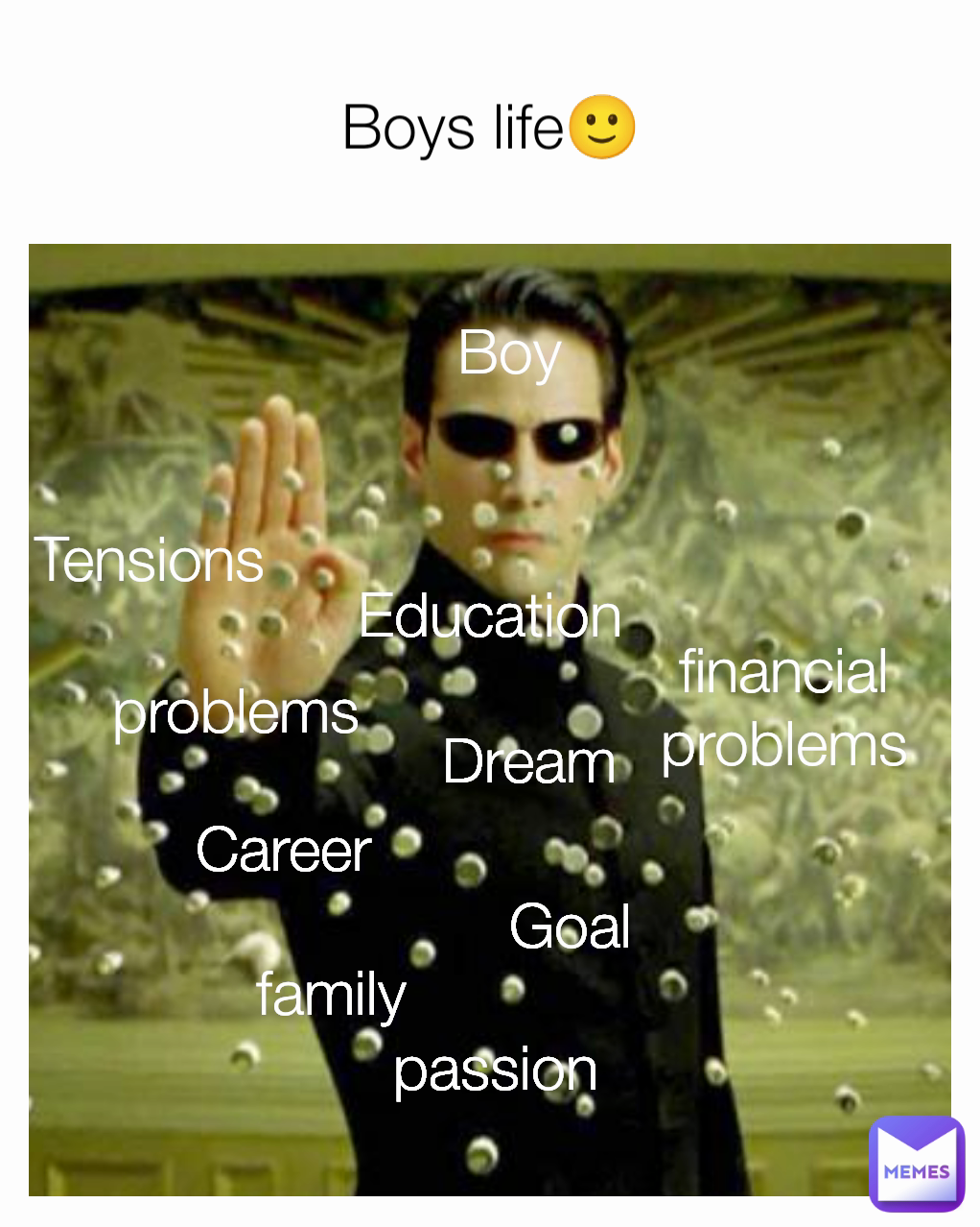 Tensions family financial problems Education passion Career problems Boys life🙂 Dream Goal Boy