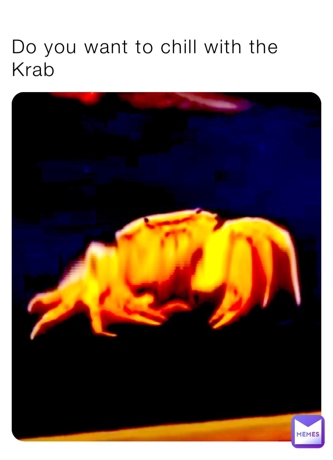 Do you want to chill with the Krab