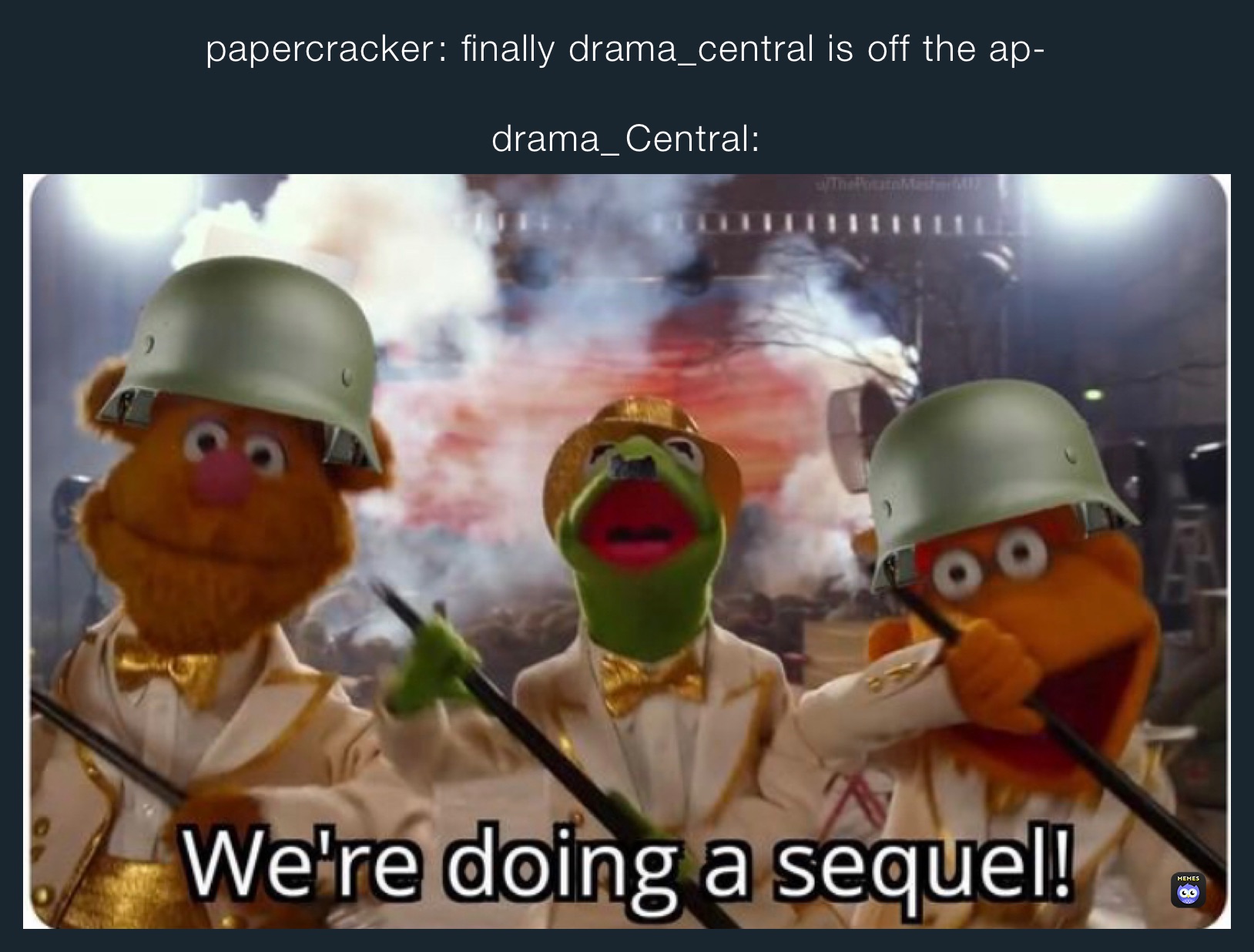 papercracker￼￼: finally drama_central is off the ap-

drama_￼￼￼Central: