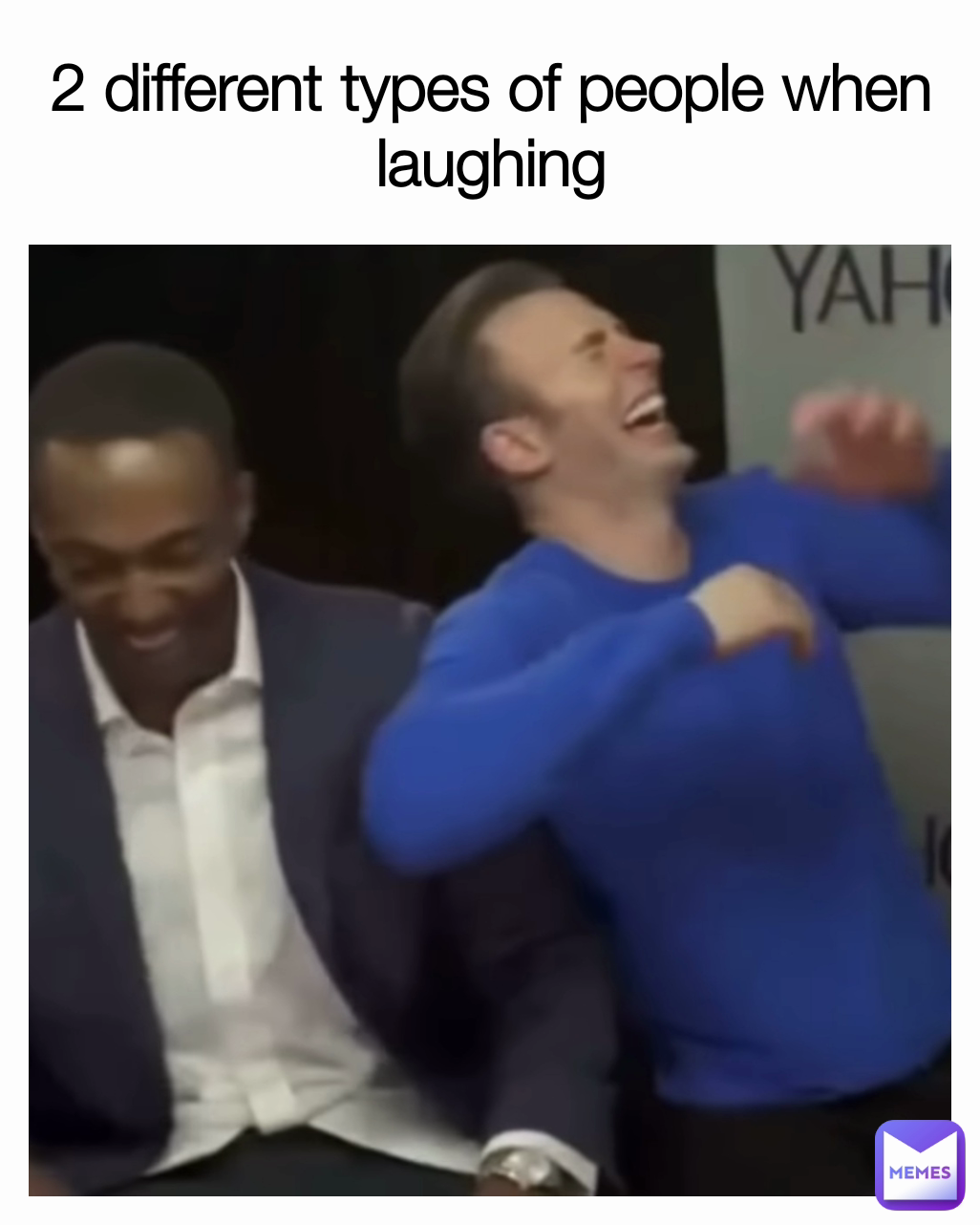 2 different types of people when laughing