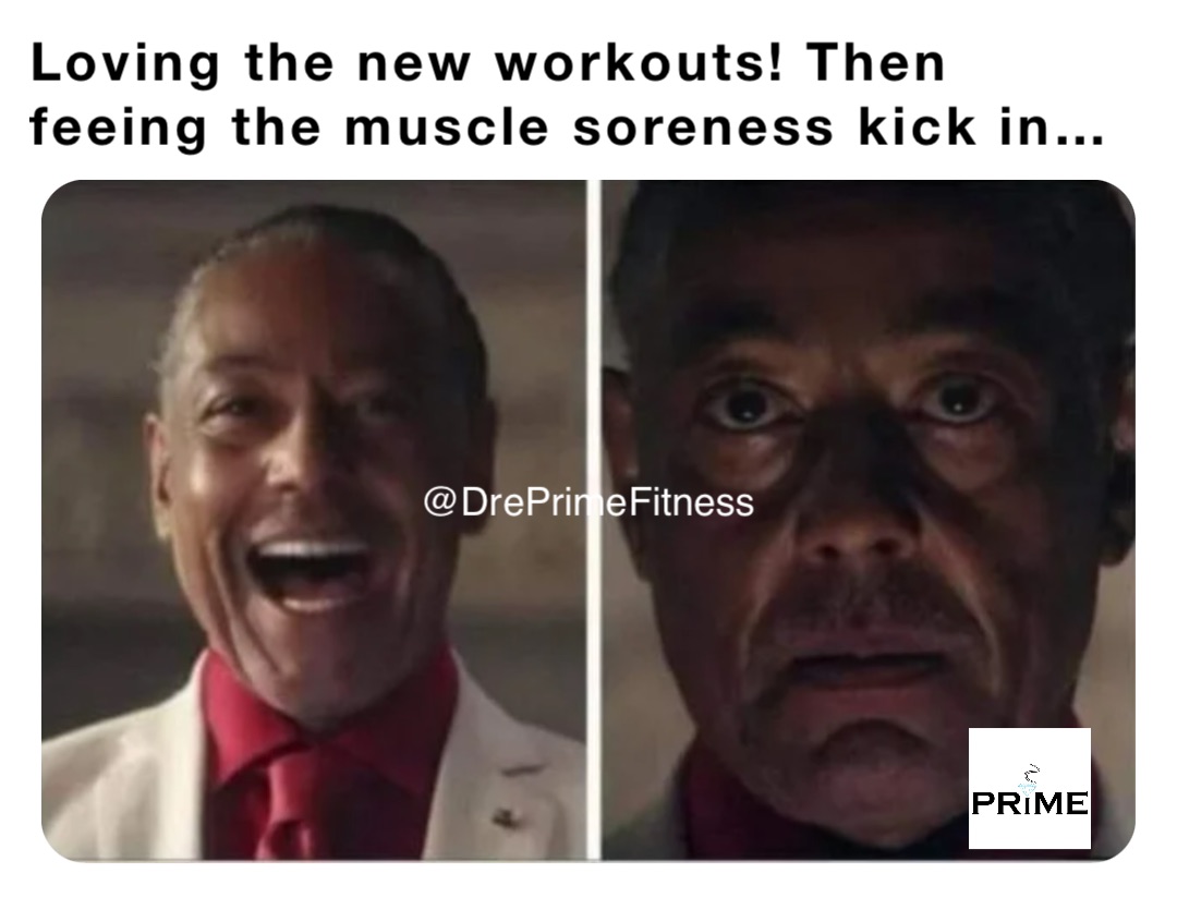 Loving the new workouts! Then feeing the muscle soreness kick in…