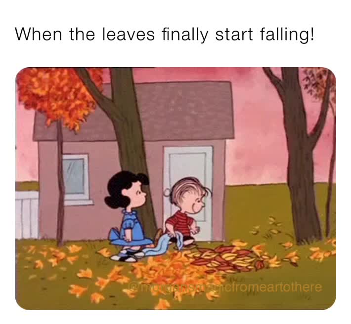 When the leaves finally start falling! makline527 Memes