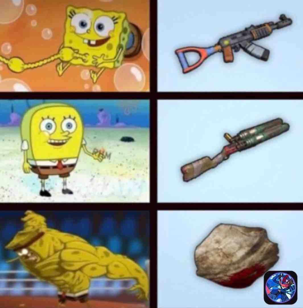 You can’t say rocks 🪨 aren’t overpowered in all games #rocks #rust #pain