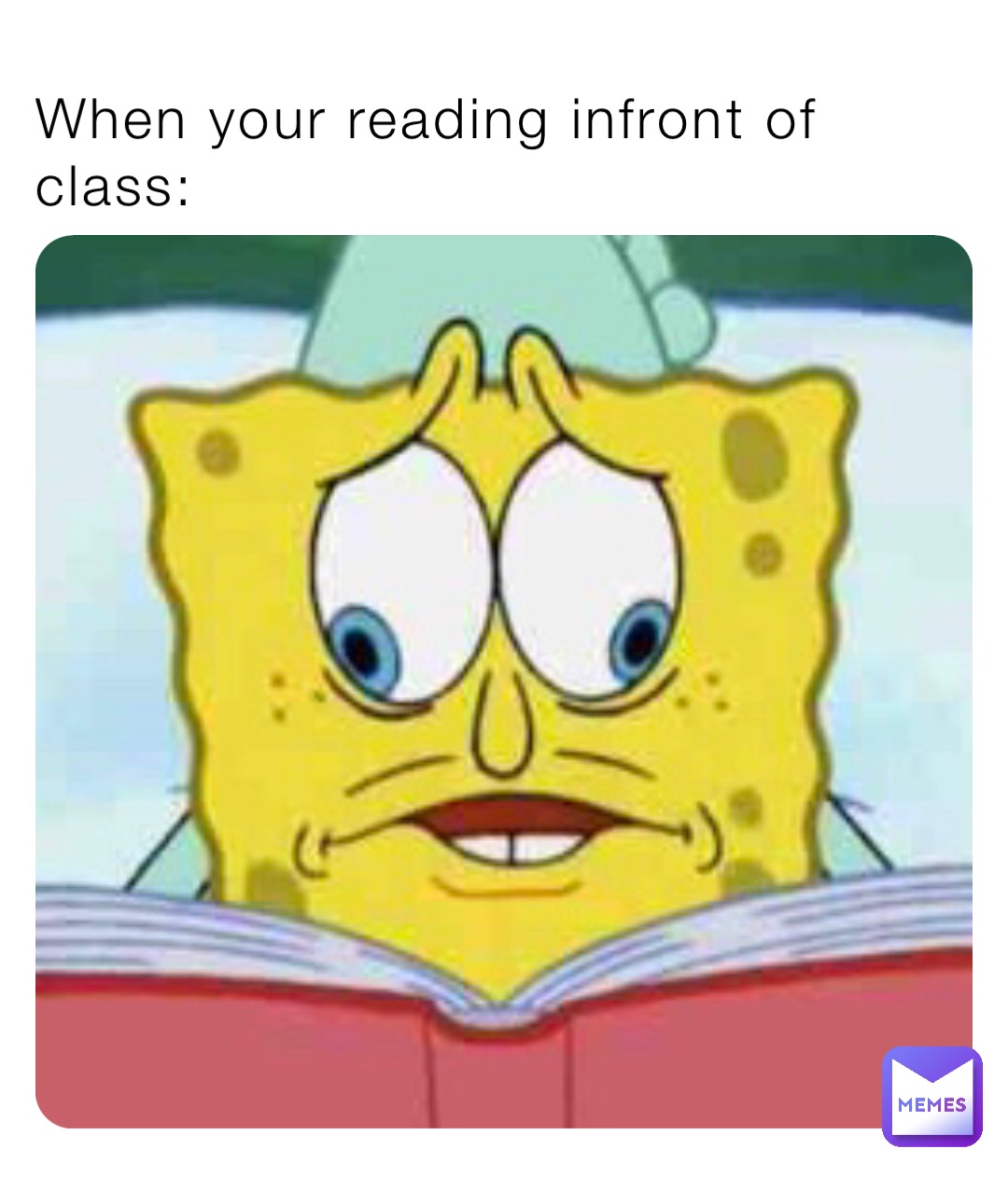 When your reading infront of class: