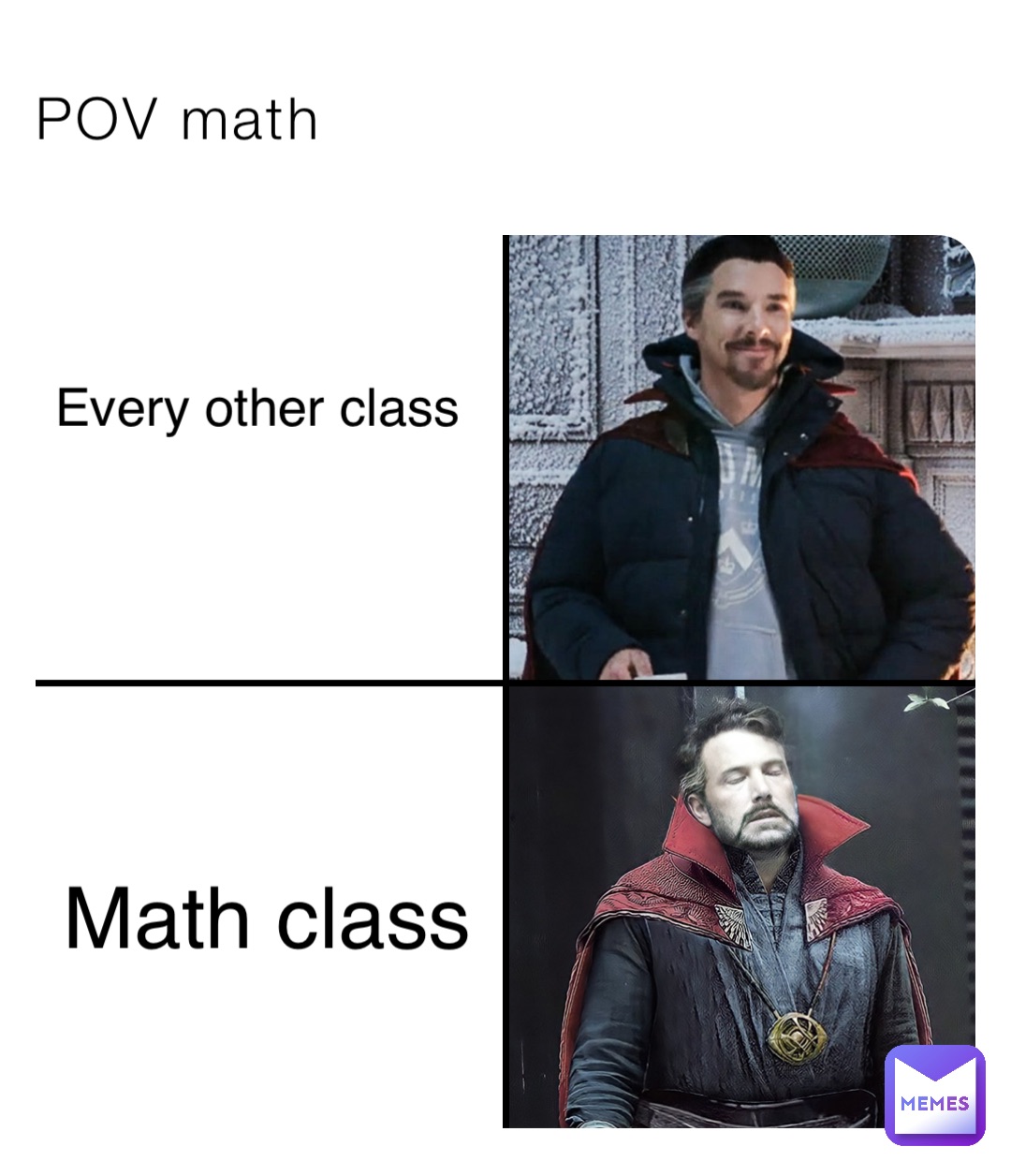 POV math Every other class Math class