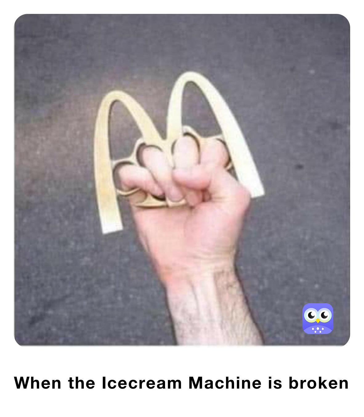 When the Icecream Machine is broken