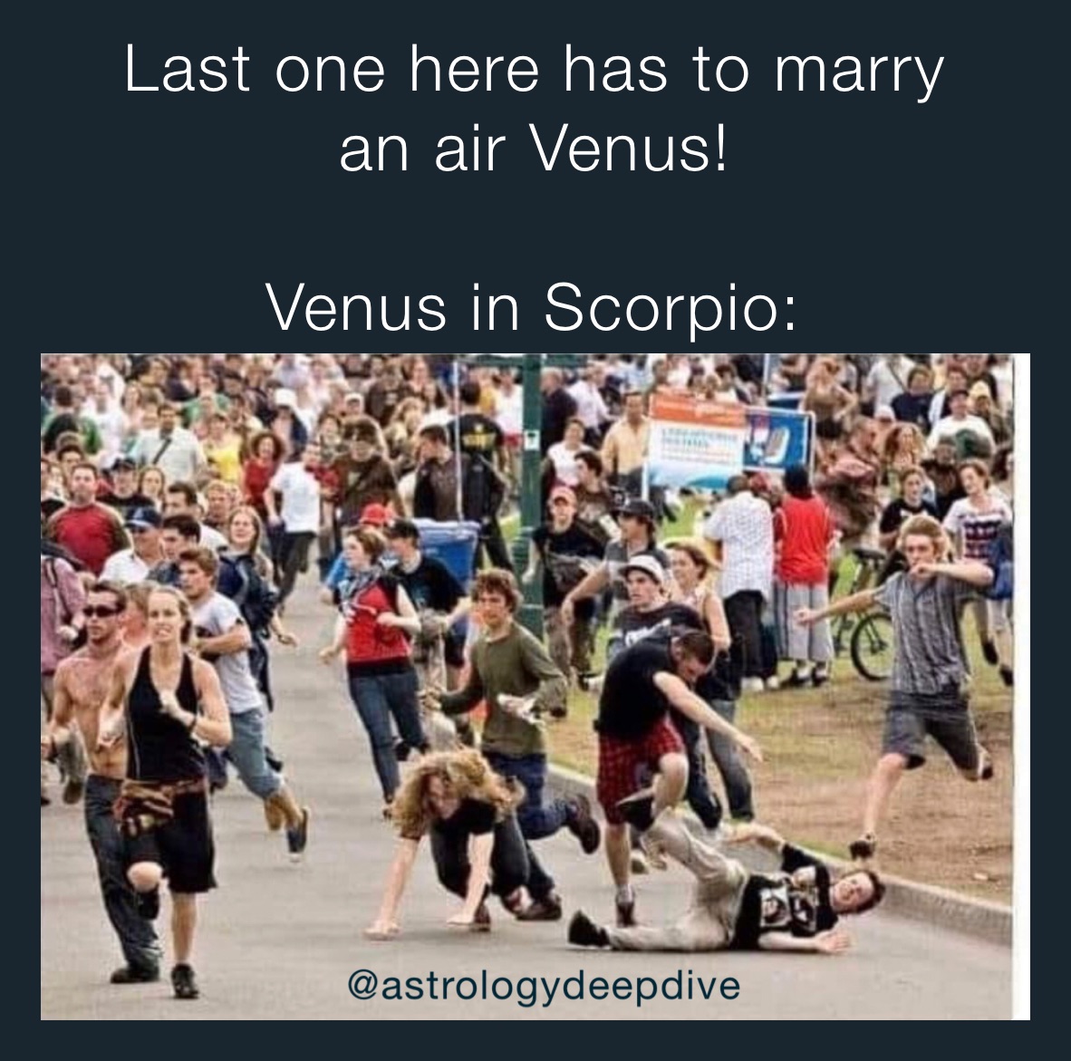 Last one here has to marry 
an air Venus!

Venus in Scorpio:￼