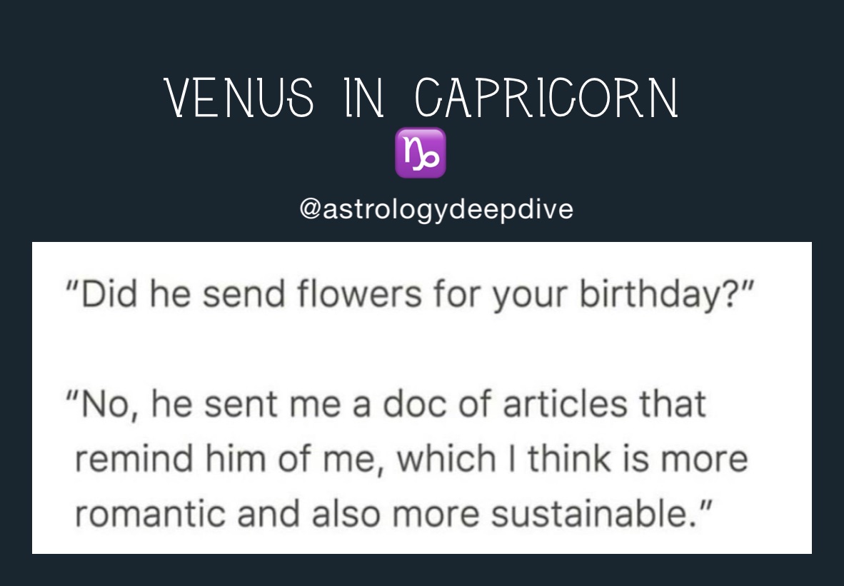 Venus in Capricorn
♑️ 