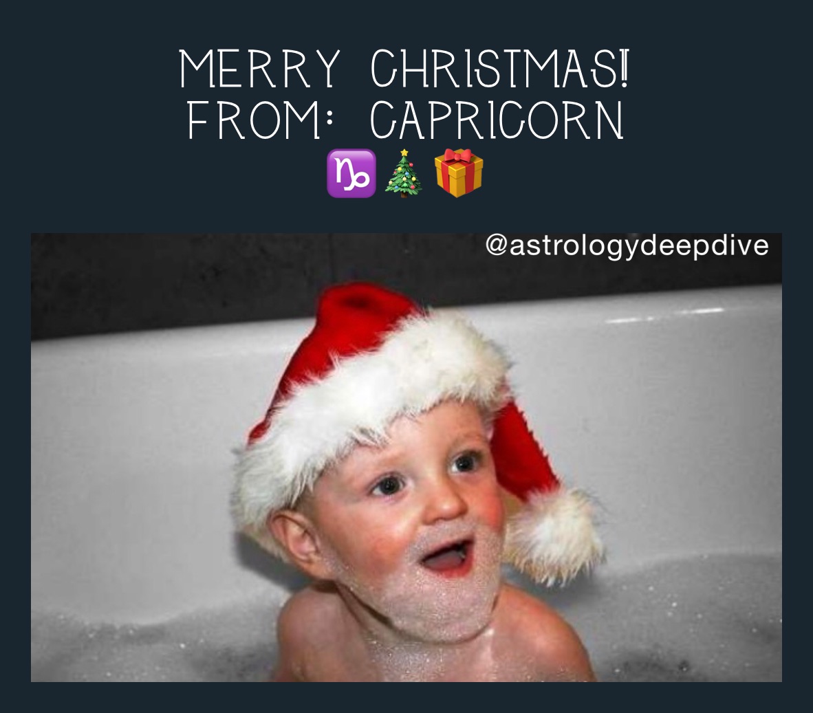 merry Christmas!
from: Capricorn 
♑️🎄🎁