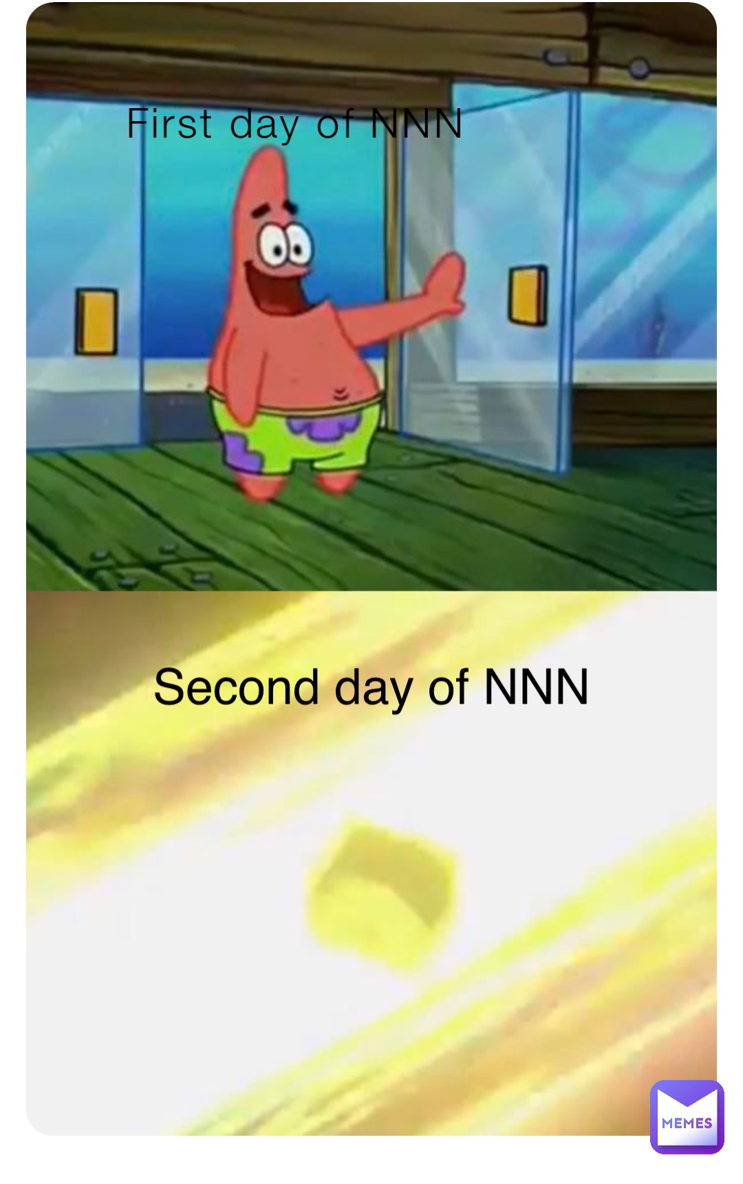 First day of NNN Second day of NNN
