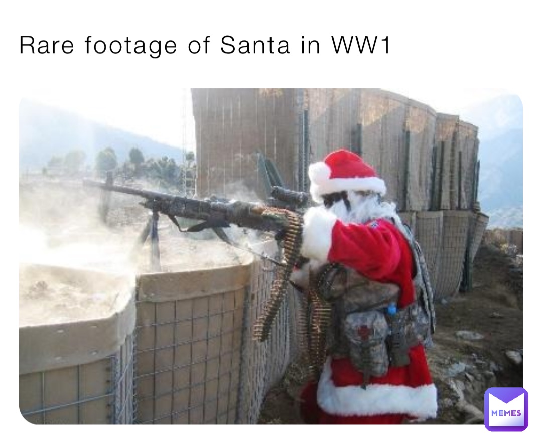 Rare footage of Santa in WW1