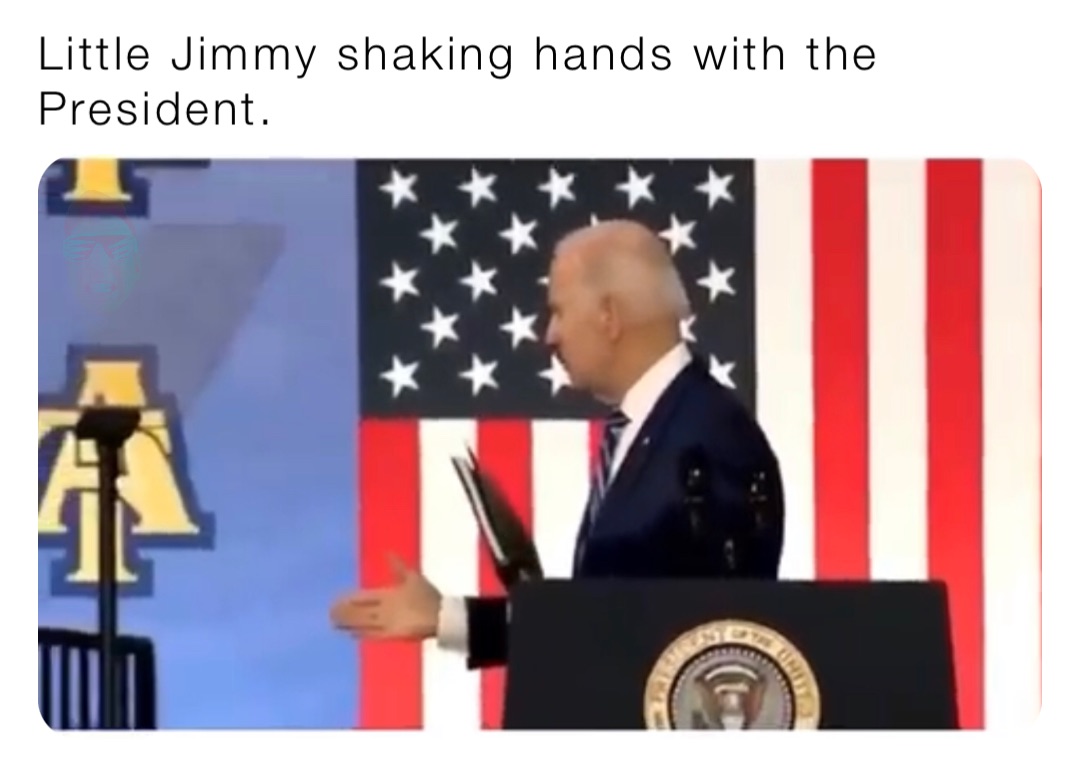 Little Jimmy shaking hands with the President.