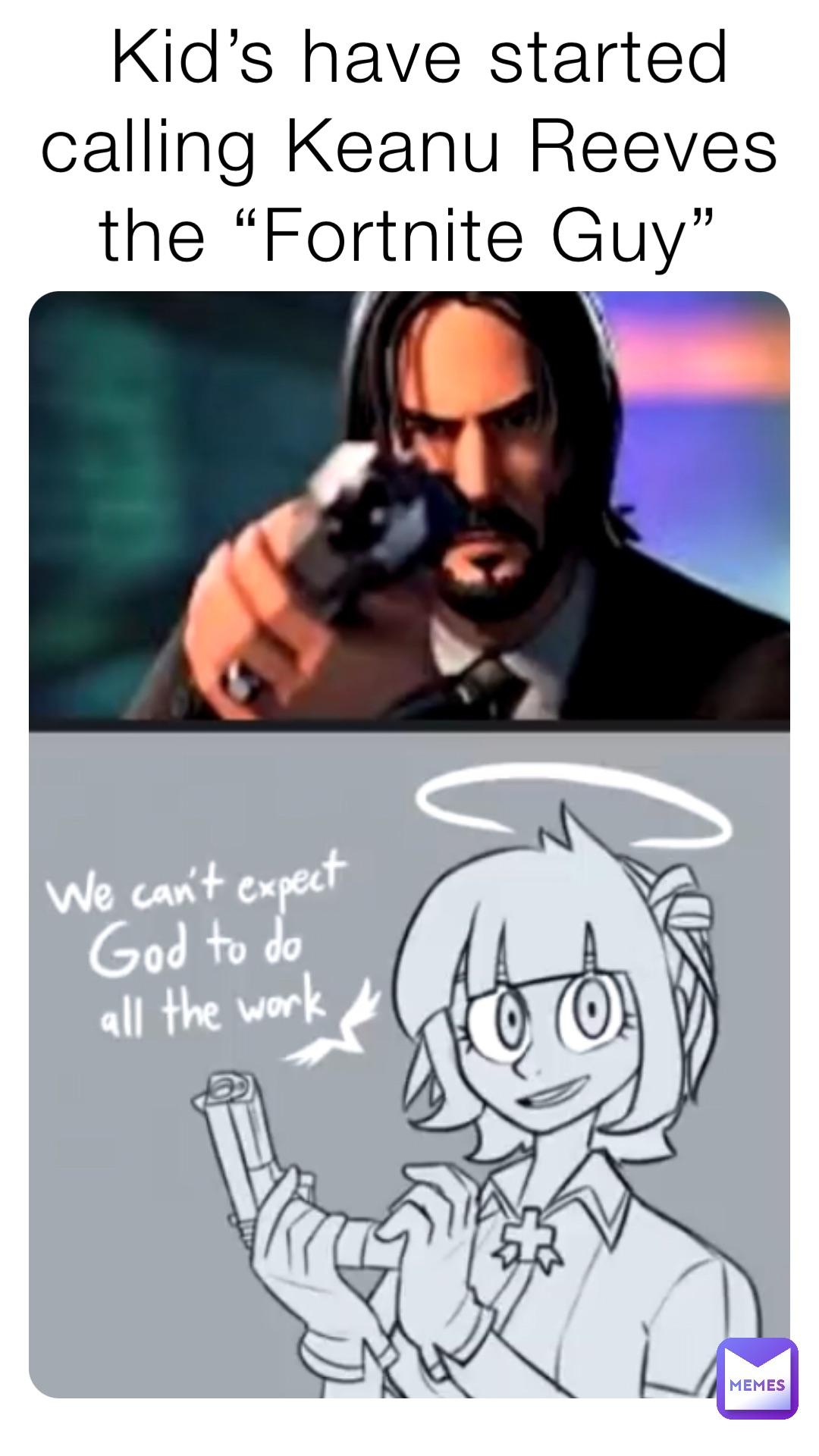 Kid’s have started calling Keanu Reeves the “Fortnite Guy”