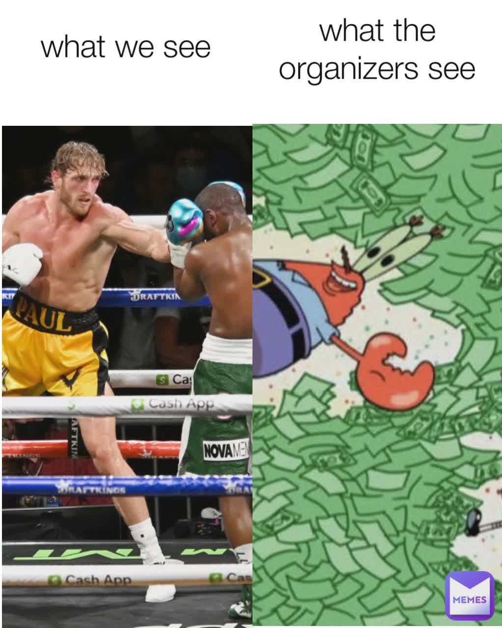 what we see
 what the organizers see
