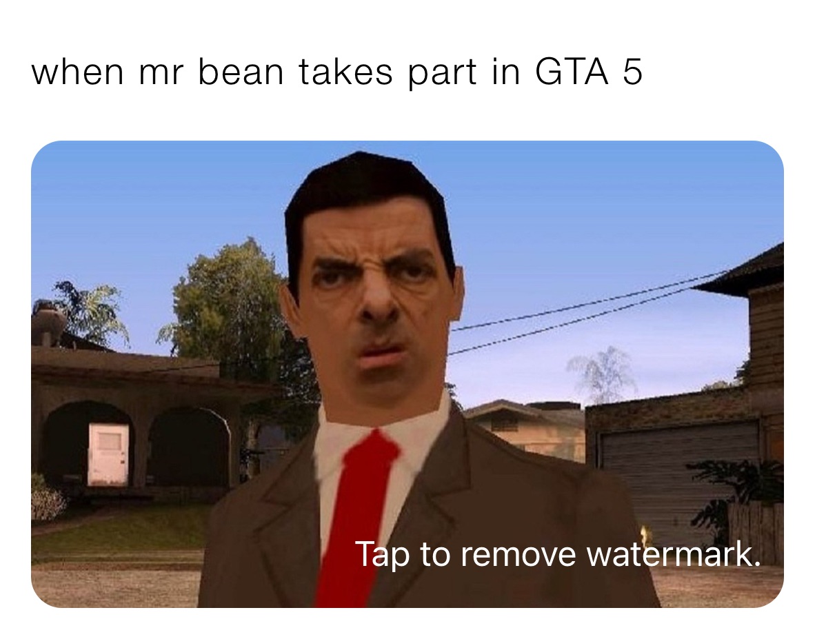when mr bean takes part in GTA 5
