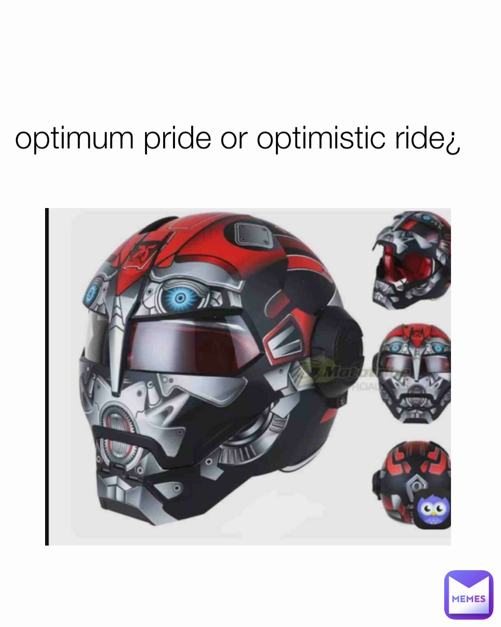 optimum pride or optimistic ride¿
