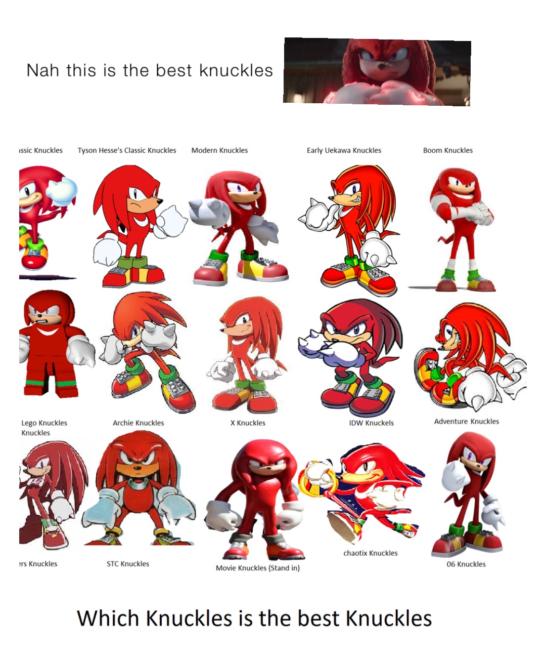 Nah this is the best knuckles