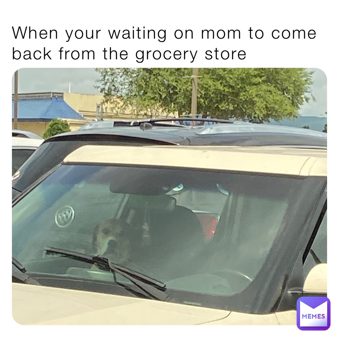 When your waiting on mom to come back from the grocery store