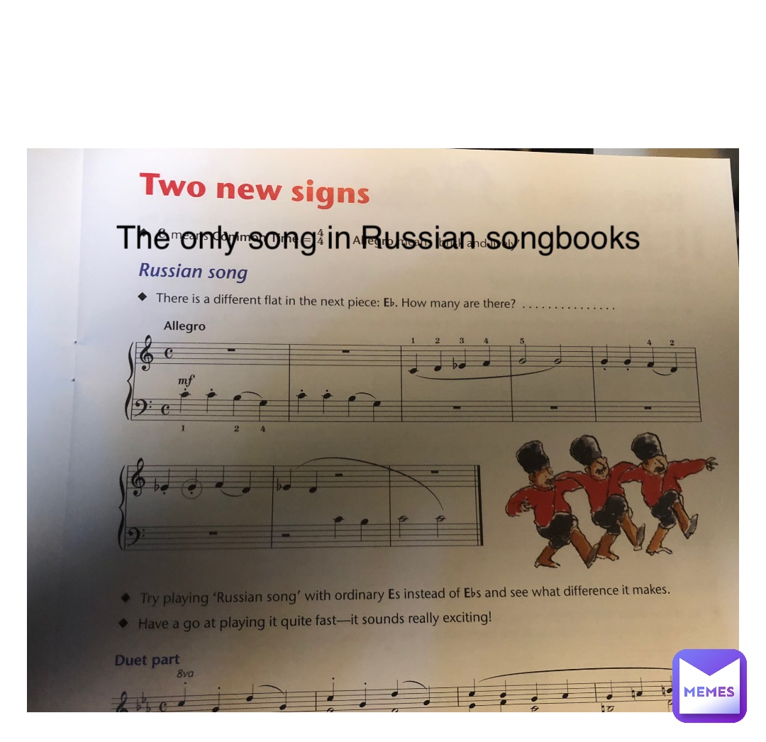 Double tap to edit The only song in Russian songbooks