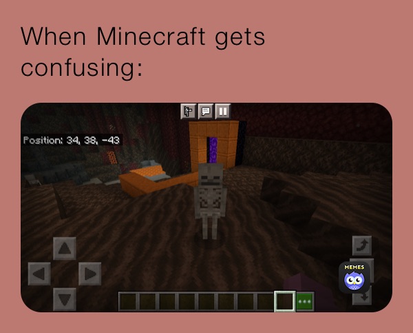 When Minecraft gets confusing: