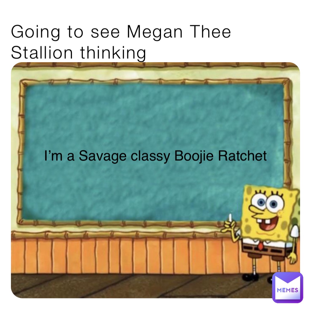 Going to see Megan Thee Stallion thinking I’m a Savage classy Boojie Ratchet