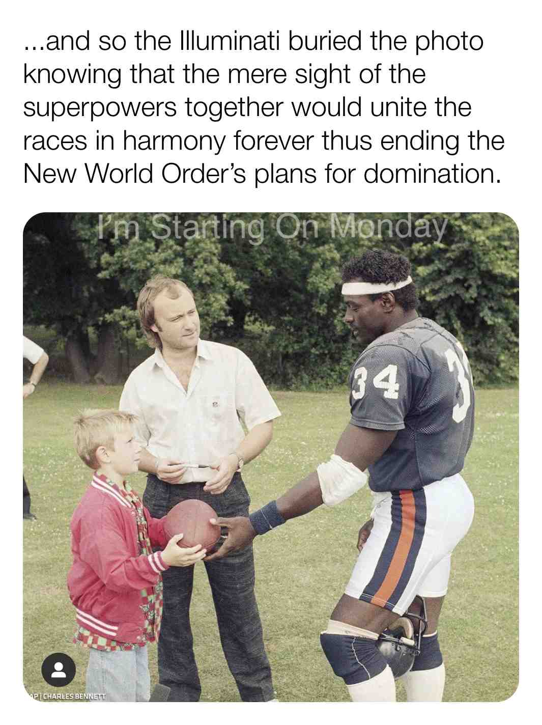 #bears #endracism #philcollins #music #nfl #football