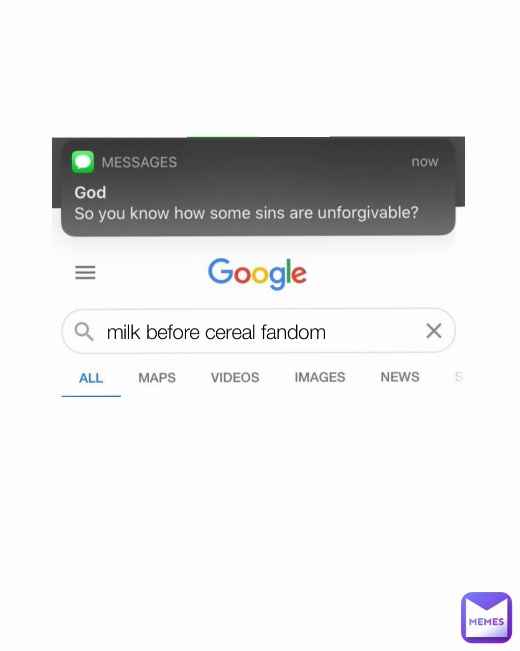 milk before cereal fandom